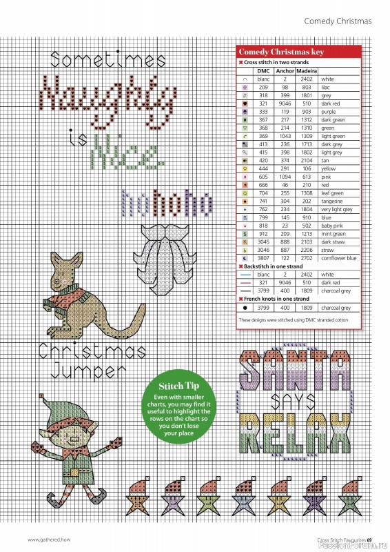 Коллекция вышивки в журнале «Cross Stitch Favourites - Christmas 2024»