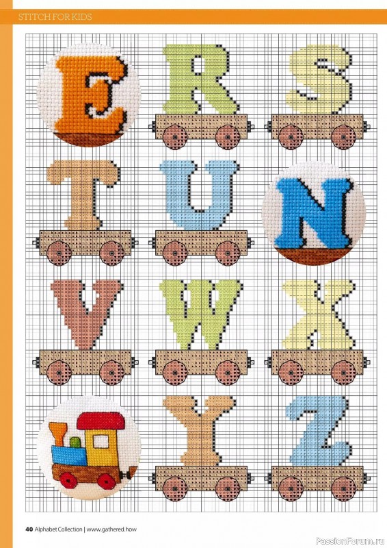 Коллекция вышивки в журнале «Cross Stitching Alphabet Collection 2022»