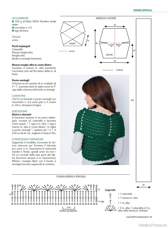 Вязаные проекты крючком в журнале «Uncinetto Indossato №2 2023/2024»