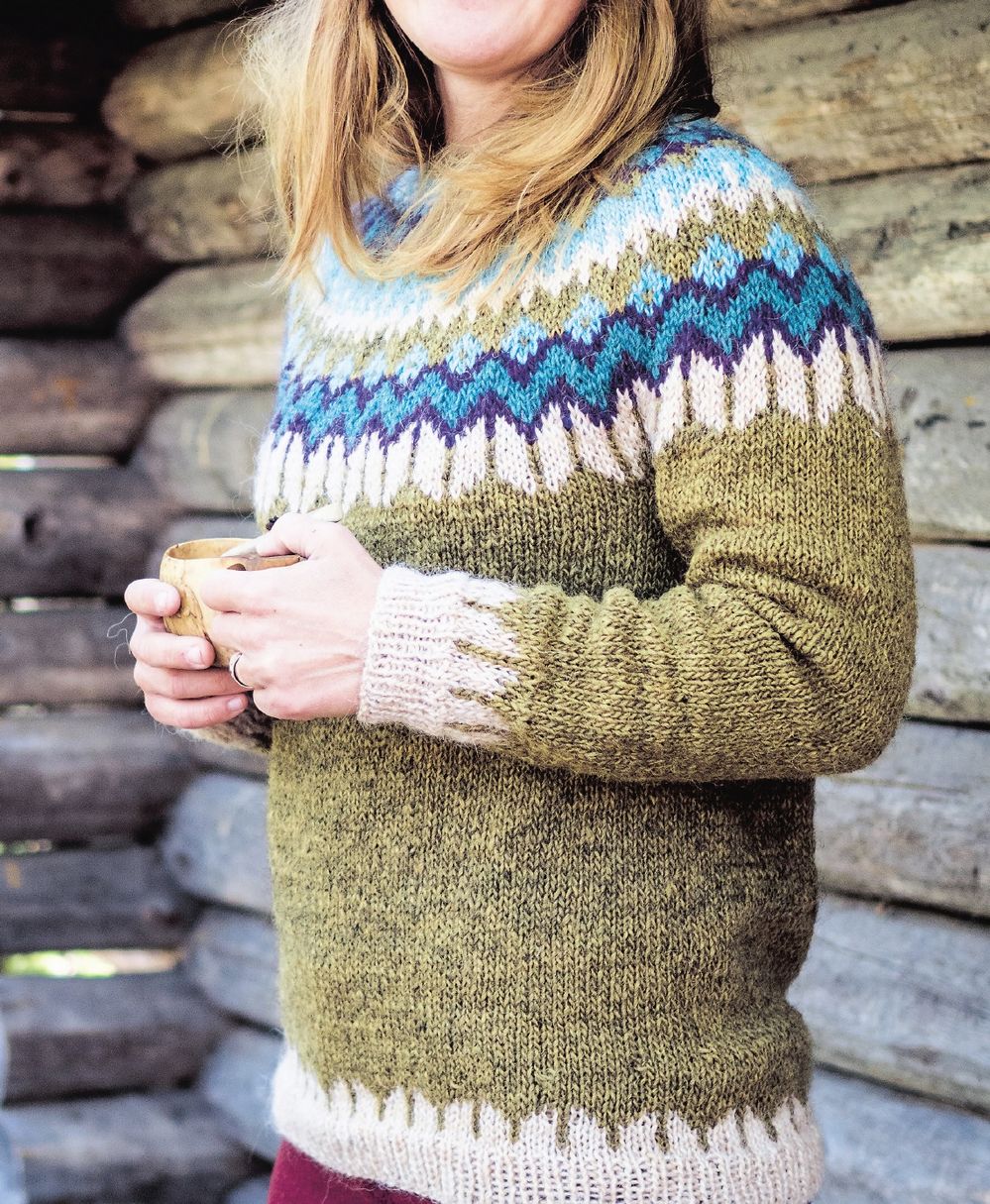 Коллекция вязаных моделей в книге «Icelandic Knits»