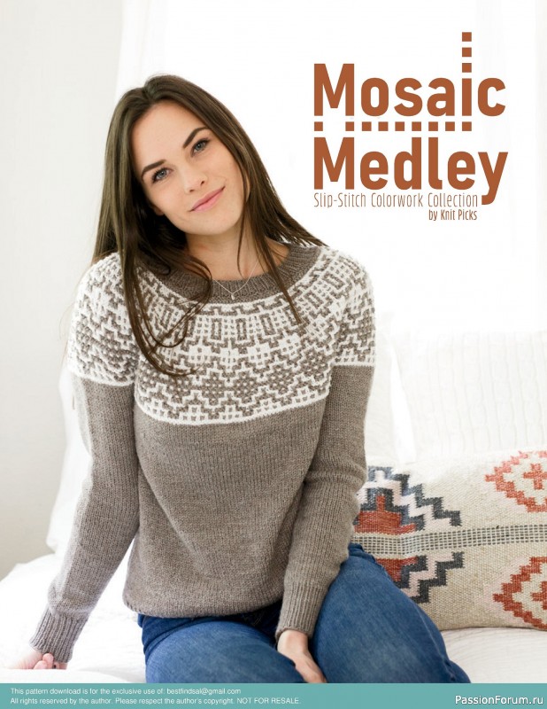 Вязаные проекты в книге «Mosaic Medley»