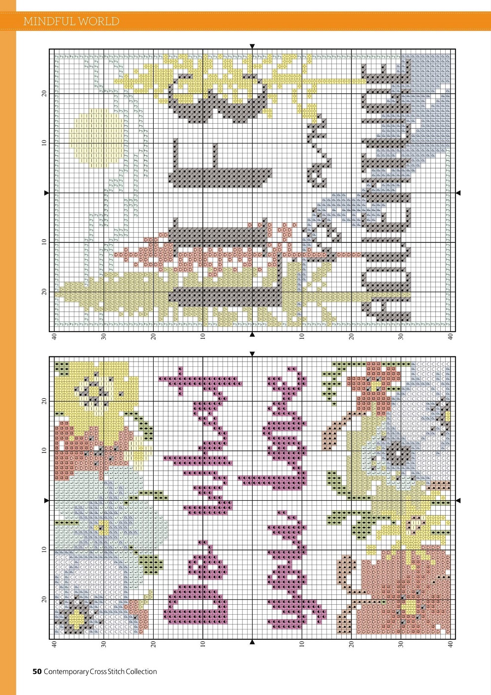 Журнал по вышивке крестом "Contemporary Cross Stitch Collection 2021"