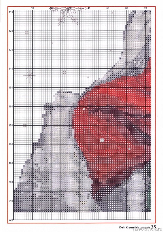 Вышивка крестом в журнале «Dein Kreuzstich Magazin №6 2021»