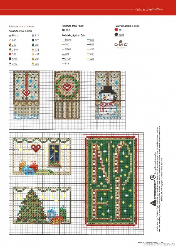 Коллекция вышивки в журнале «Creation point de croix №109 2024»