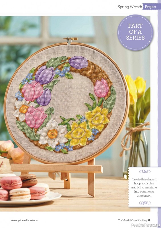 Коллекция вышивки в журнале «The World of Cross Stitching №343 2024»