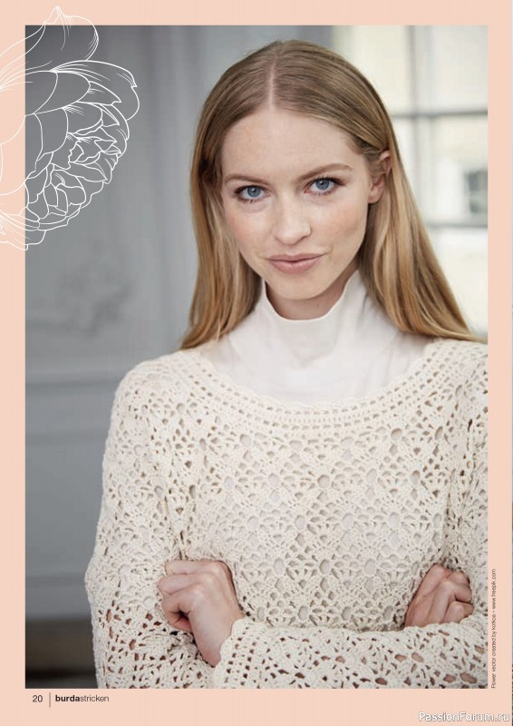 Вязаные модели в журнале «Burda Stricken №1 2021»