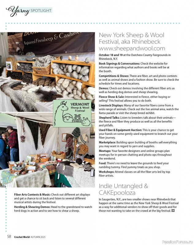 Вязаные проекты крючком в журнале «Crochet World - Autumn 2025»