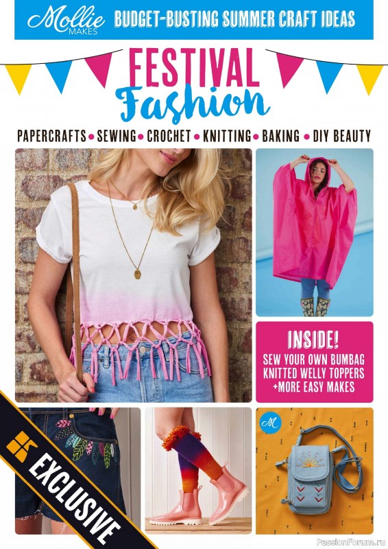 Коллекция проектов для рукодельниц в журнале &laquo;Mollie Makes - Festival Fashion 2025&raquo;