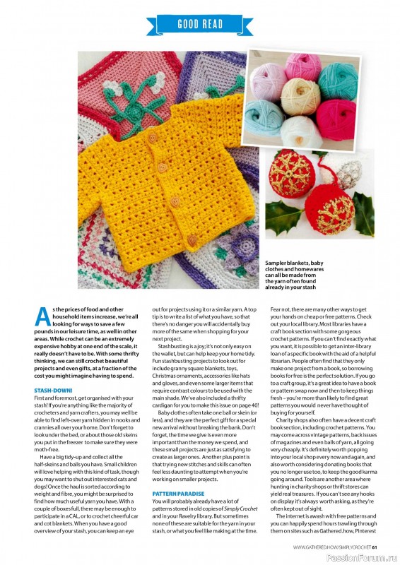 Вязаные проекты крючком в журнале «Simply Crochet №154 2024»