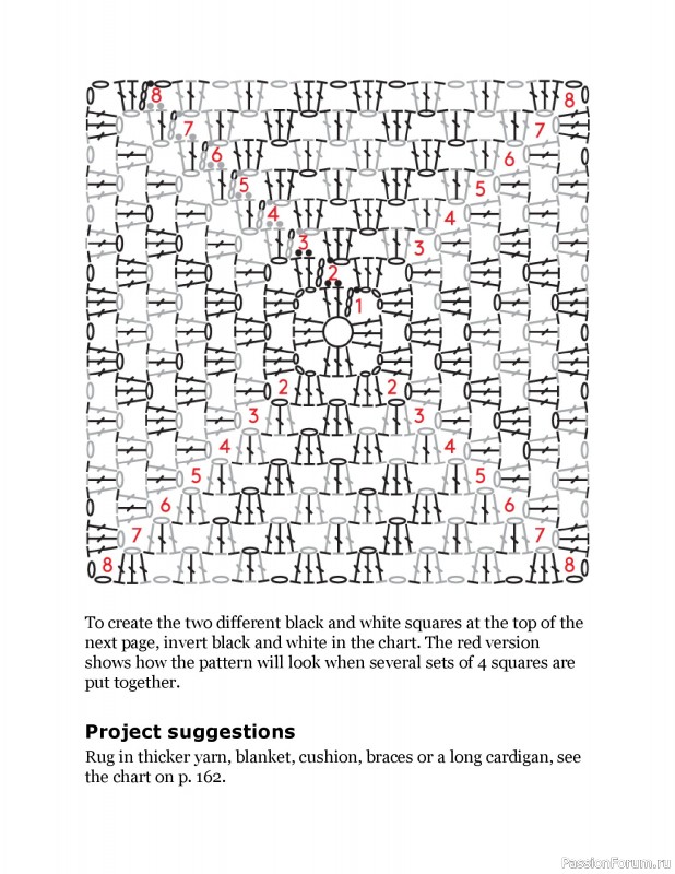 Вязаные проекты в книге «Crochet Squares»