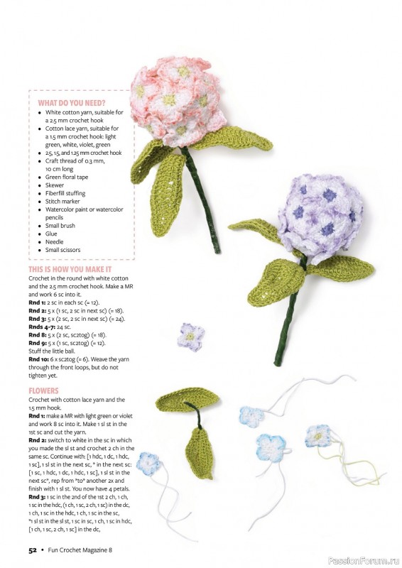 Вязаные проекты крючком в журнале «Fun Crochet Magazine №8 2022»