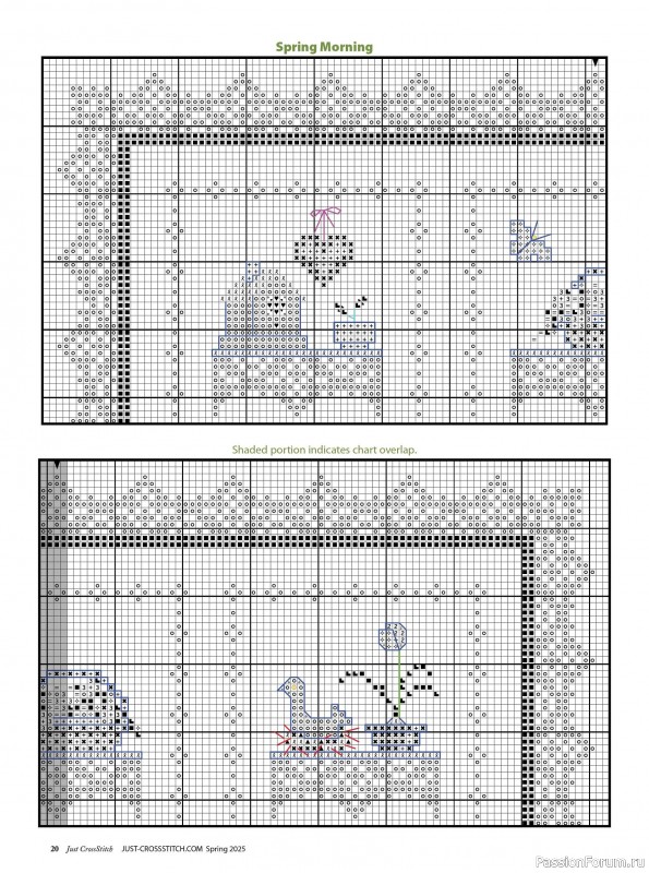 Коллекция вышивки в журнале «Just CrossStitch - Spring 2025»