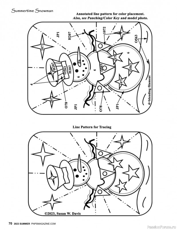 Коллекция вышивки в журнале «Punch Needle & Primitive Stitcher - Summer 2023»