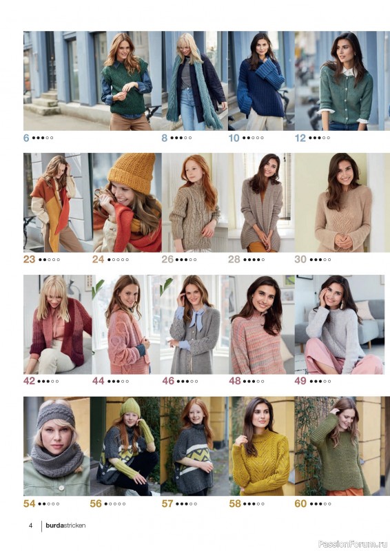 Вязаные модели в журнале «Burda Stricken №5 2020»
