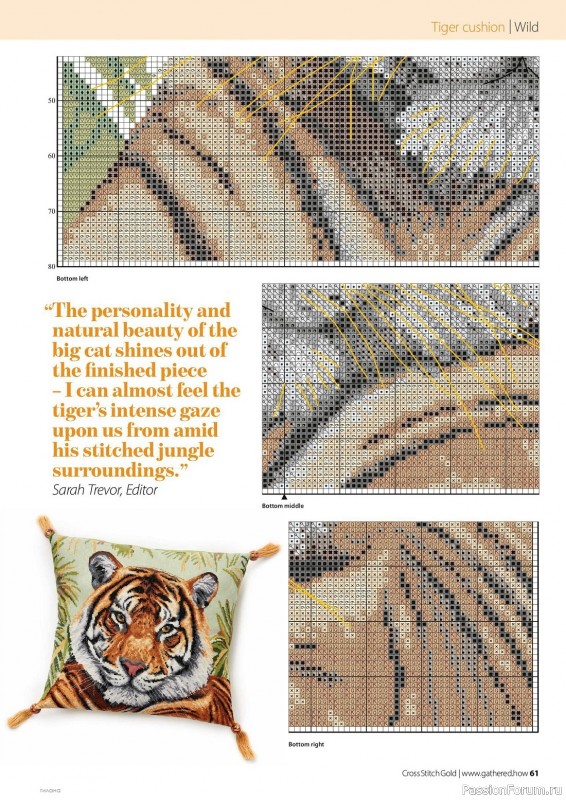 Коллекция вышивки в журнале «Cross Stitch Gold - Animal Collection 2023»