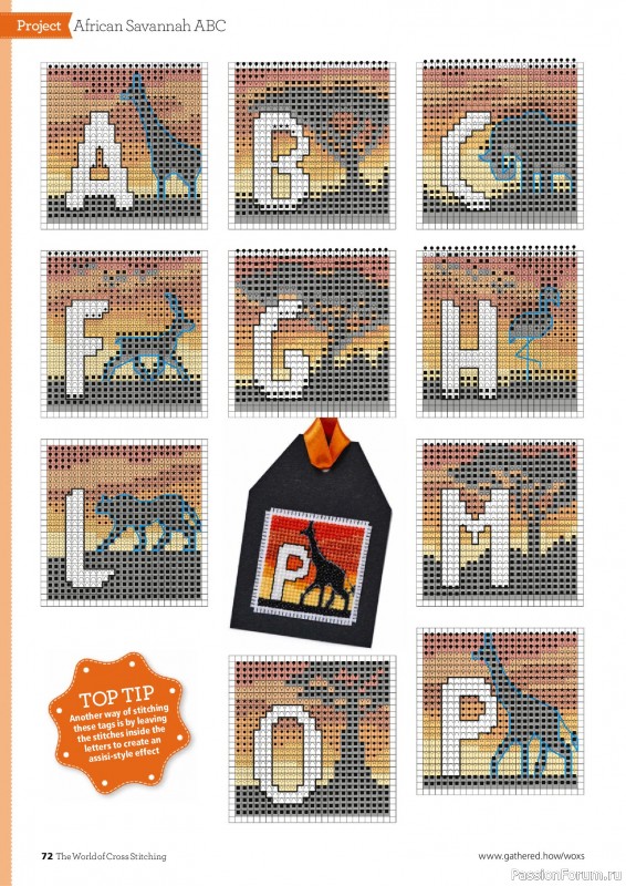 Коллекция вышивки в журнале «The World of Cross Stitching №358 2025»