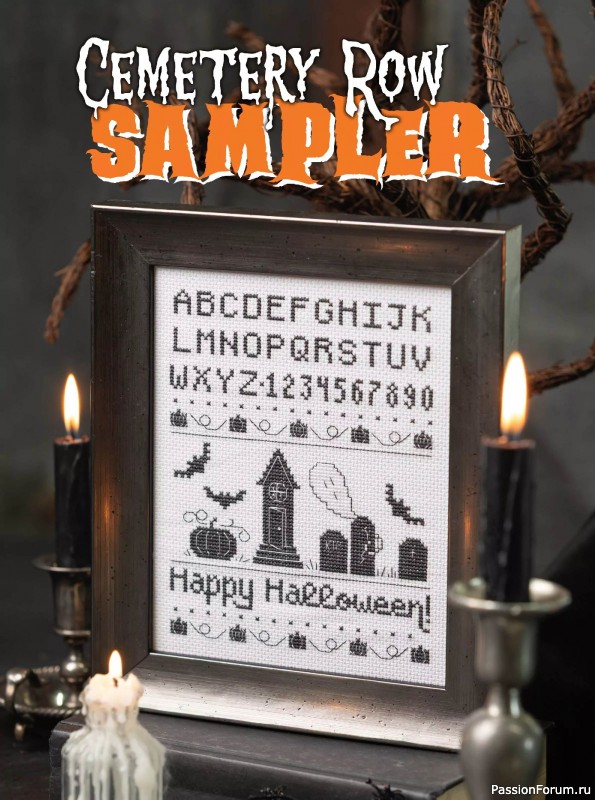 Коллекция вышивки в журнале «Just CrossStitch - Halloween 2025»