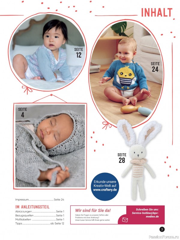 Вязаные модели для детей в журнале «Baby Maschenmode №64 2024»