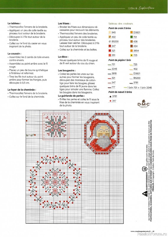 Коллекция вышивки в журнале «Creation point de croix №109 2024»