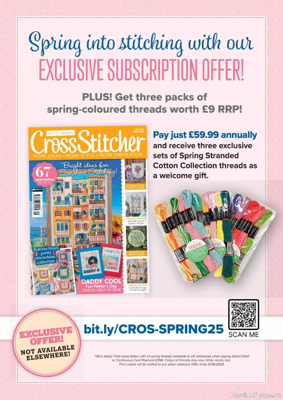 Коллекция вышивки в журнале «CrossStitcher №422 2025»