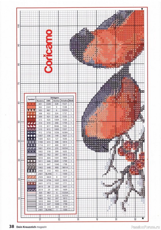 Вышивка крестом в журнале «Dein Kreuzstich Magazin №6 2021»