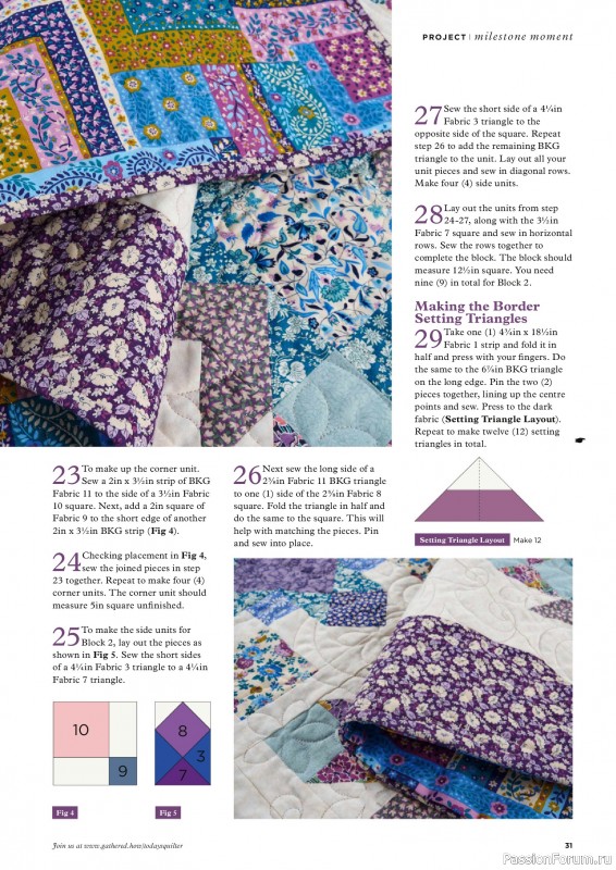 Коллекция проектов для рукодельниц в журнале «Todays Quilter №127 2025»