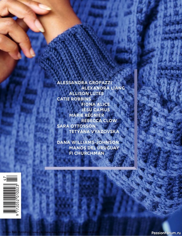 Вязаные модели спицами в журнале «Pom Pom Quarterly №47 2023»