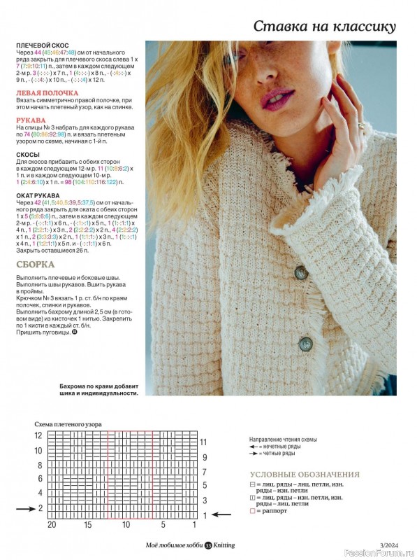 Вязаные модели в журнале «Knitting. Вязание №3 2024»