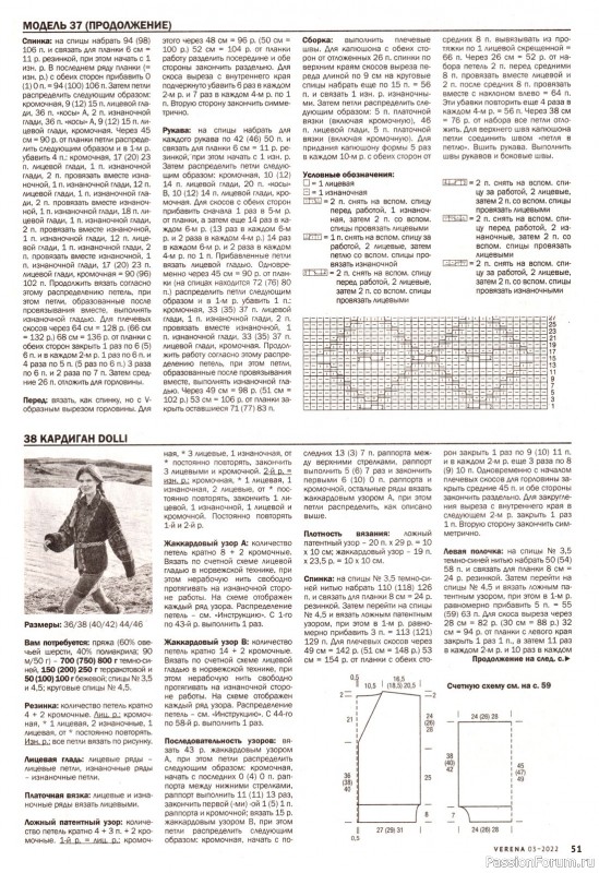 Вязаные модели в журнале «Verena №3 2022»