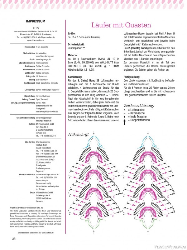 Вязаные проекты крючком в журнале «Dekoratives Hakeln №175 2024»