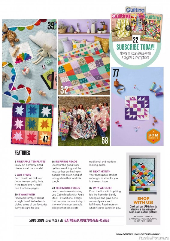 Коллекция проектов для рукодельниц в журнале «Love Patchwork & Quilting №150 2025»
