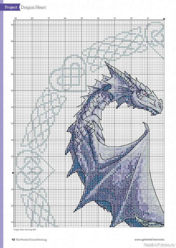 Коллекция вышивки в журнале «The World of Cross Stitching №353 2024»