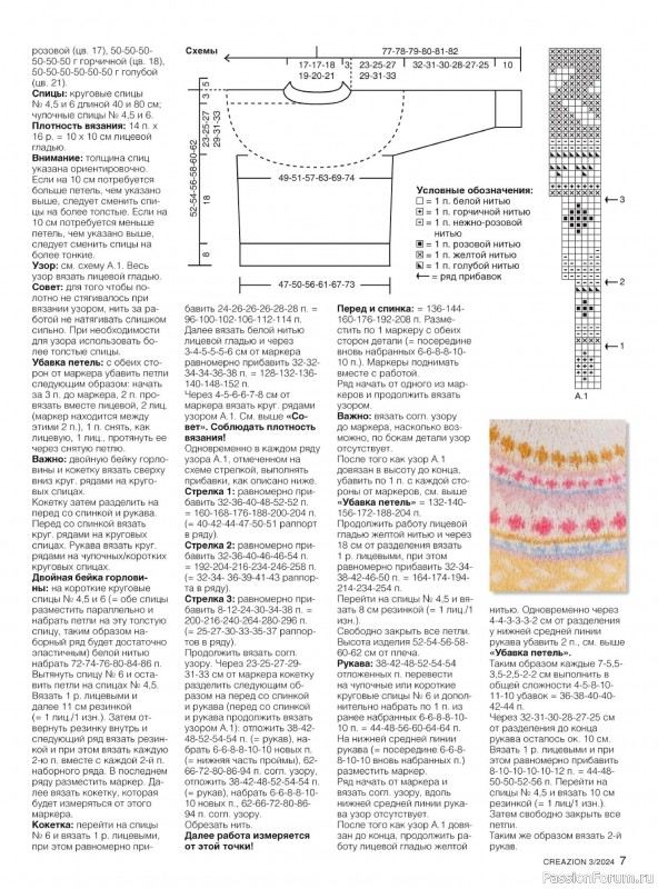 Вязаные модели в журнале «Creazion №3 2024»