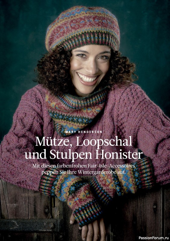 Вязаные проекты спицами в журнале « The Knitter №72 2024 Germany»