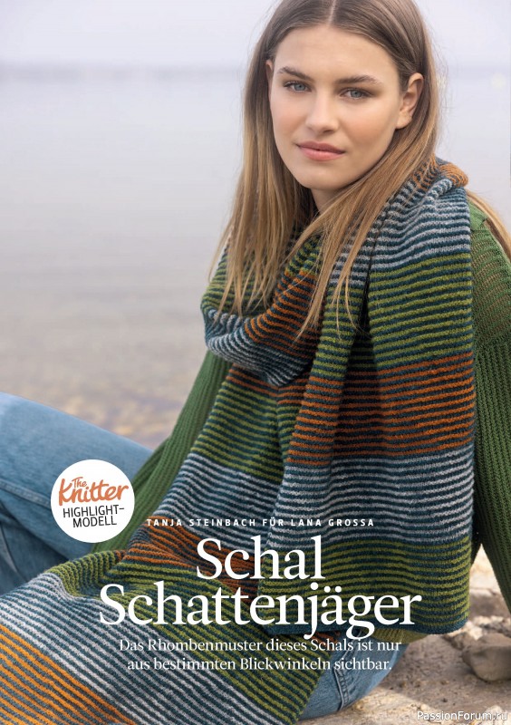 Вязаные проекты спицами в журнале «The Knitter №75 2025 Germany»