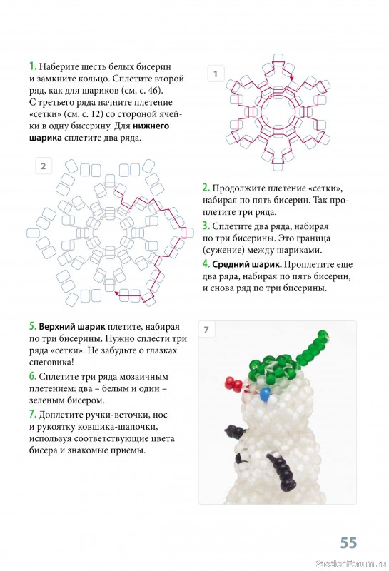 Коллекция проектов по бисероплетению в книге «Фейерверк новогодних идей»