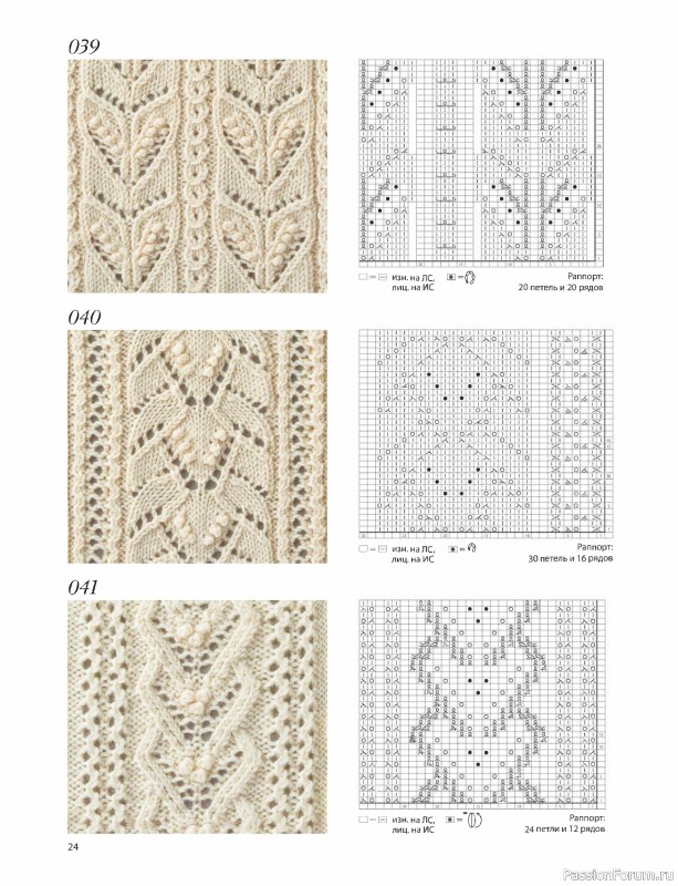 Коллекция узоров в книге «Вязание Хитоми Шида»