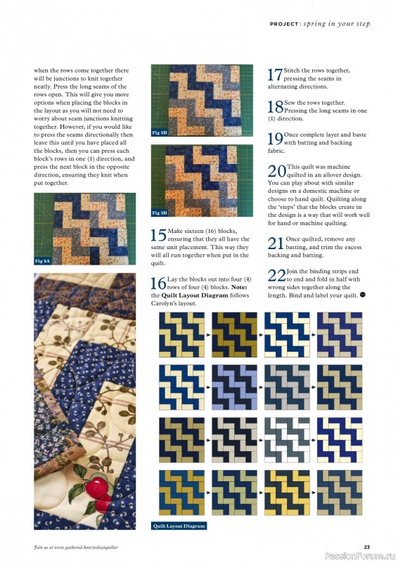 Коллекция проектов для рукодельниц в журнале «Todays Quilter №127 2025»