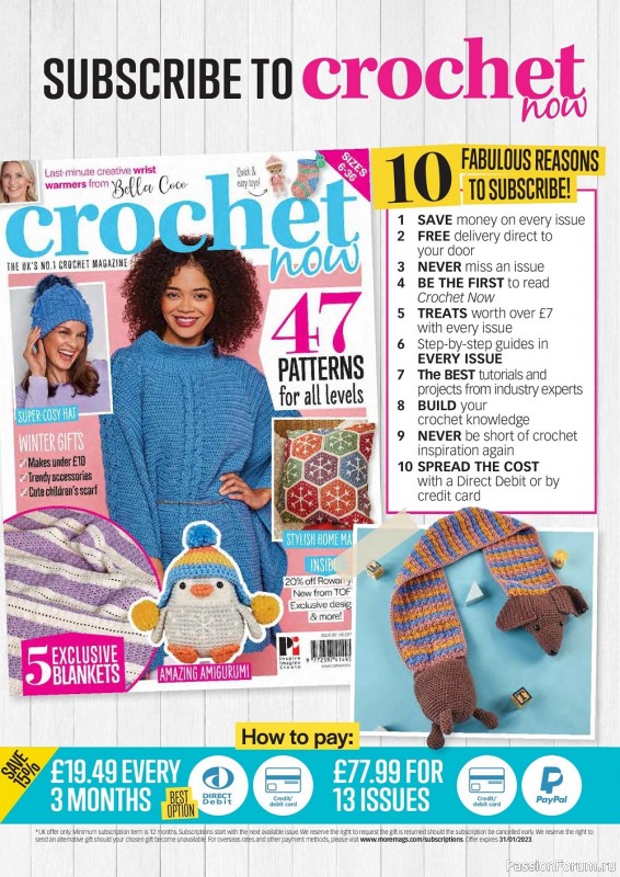 Вязаные модели крючком в журнале «Crochet Now №89 2022»