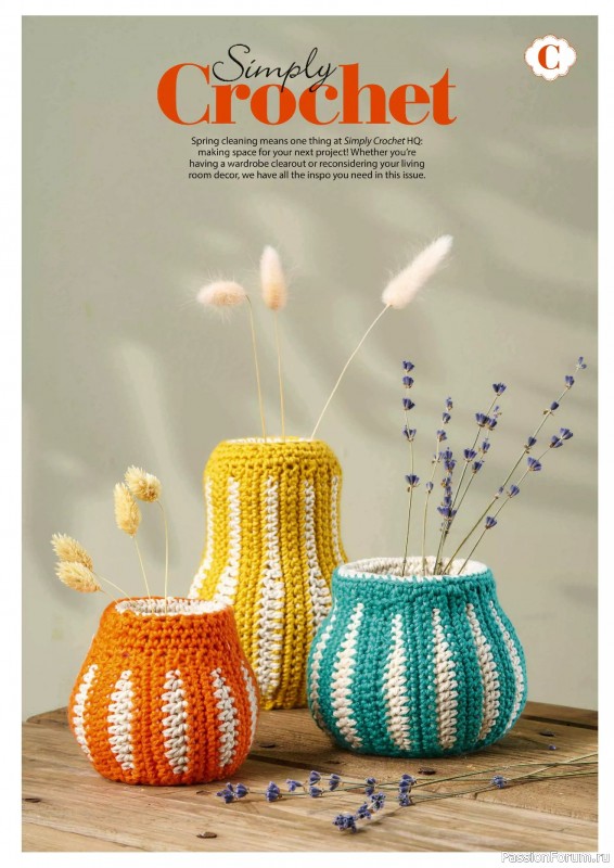 Вязаные проекты крючком в журнале «Simply Crochet №161 2025»