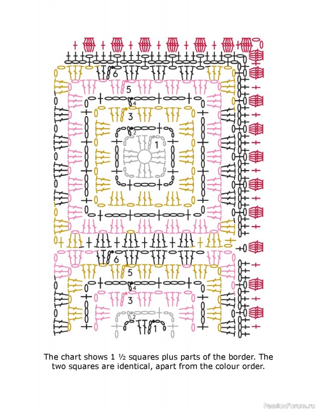 Вязаные проекты в книге «Crochet Squares»