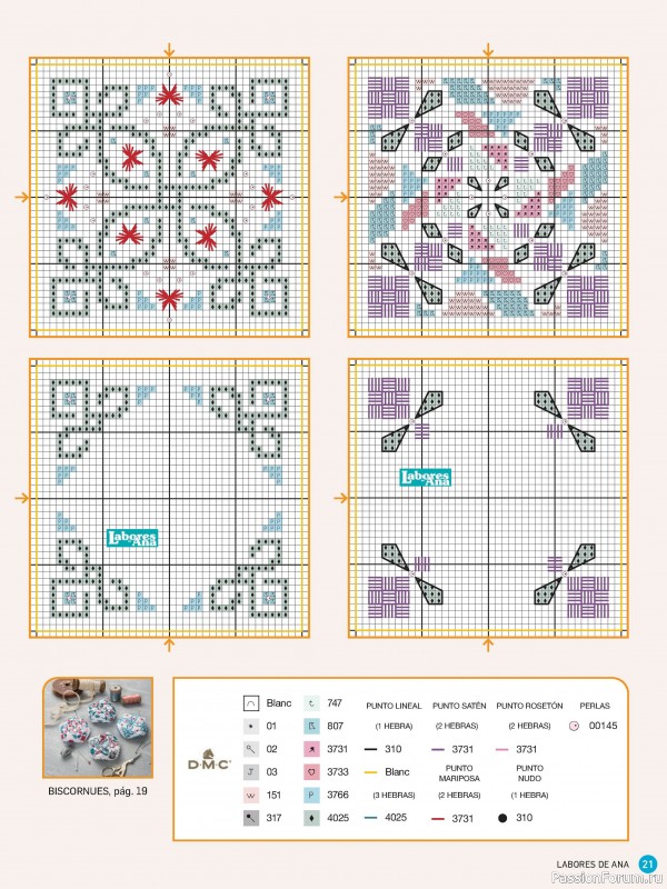 Коллекция вышивки в журнале «Labores de Ana №288 2024»