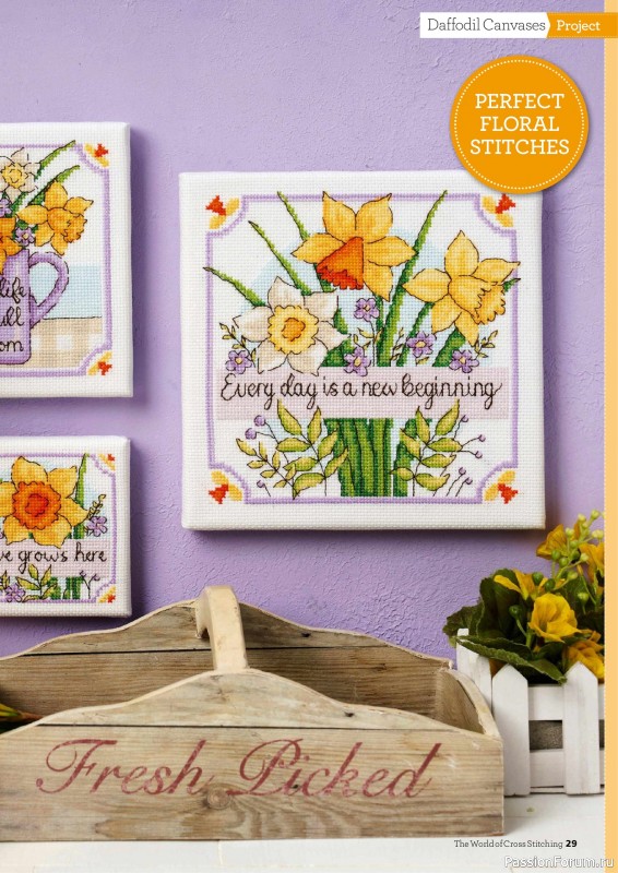 Коллекция вышивки в журнале «The World of Cross Stitching №357 2025»