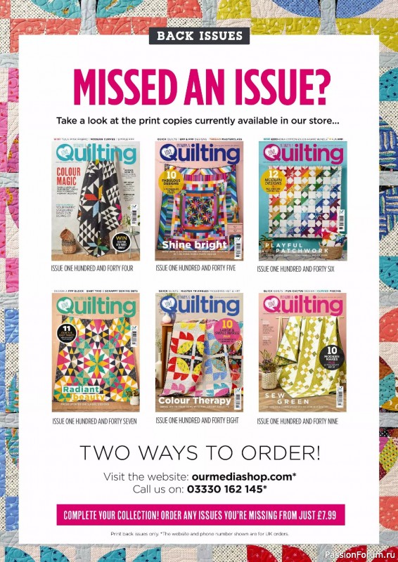 Коллекция проектов для рукодельниц в журнале «Love Patchwork & Quilting №150 2025»