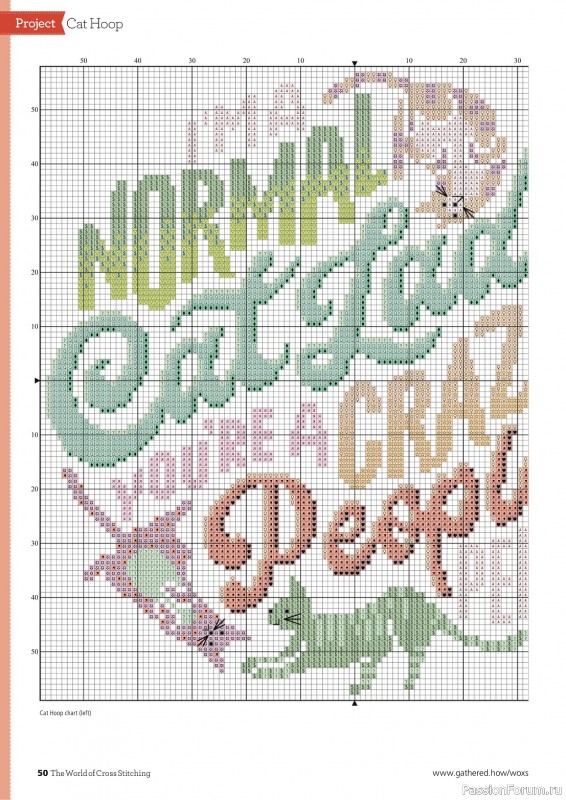 Коллекция вышивки в журнале «The World of Cross Stitching №341 2023»