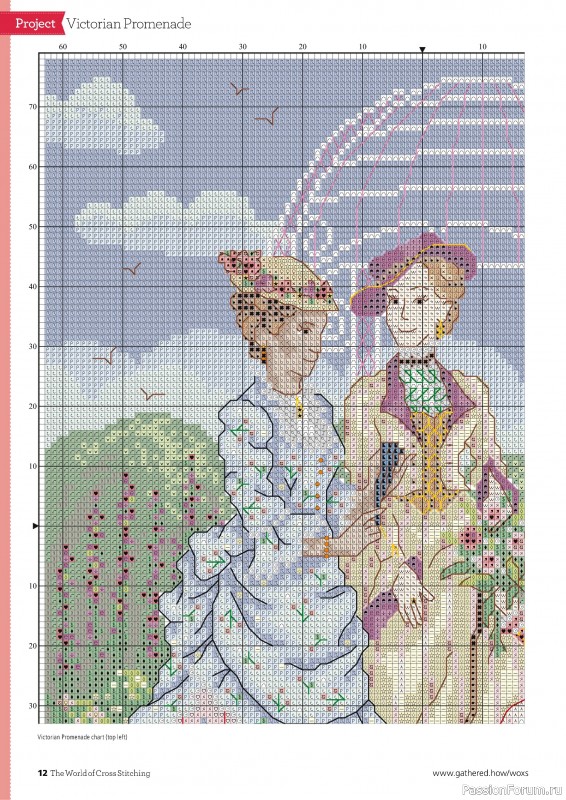 Коллекция вышивки в журнале «The World of Cross Stitching №349 2024»