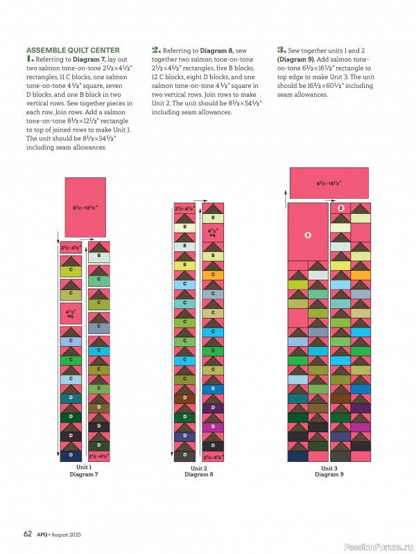 Коллекция проектов для рукодельниц в журнале «American Patchwork & Quilting №195 2025»