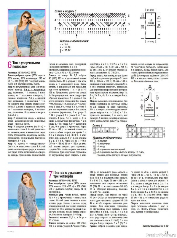 Вязаные модели в журнале «Сабрина №6 2023»