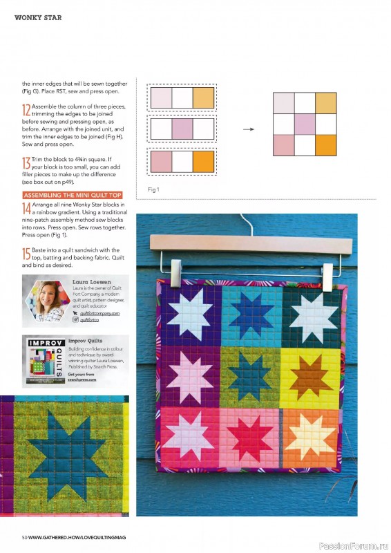 Коллекция проектов для рукодельниц в журнале «Love Patchwork & Quilting №150 2025»