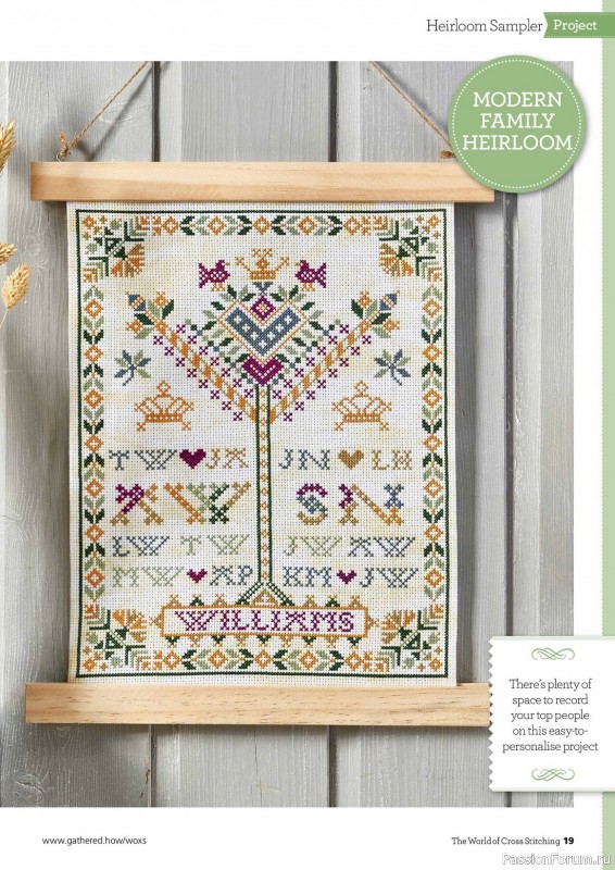 Коллекция вышивки в журнале «The World of Cross Stitching №336 2023»